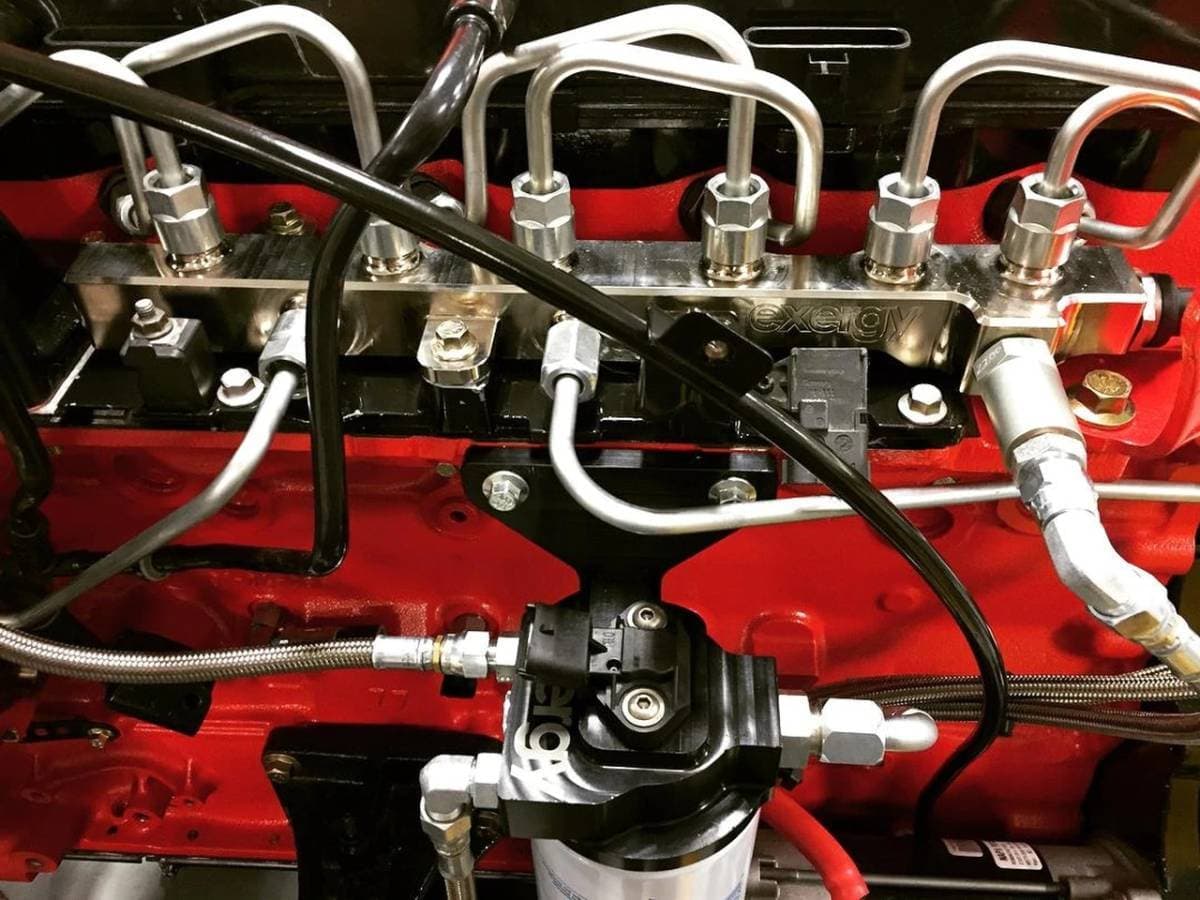 Exergy Billet 6.7 Dual Feed Fuel Railw/2000 Bar Sensor and 2200 Bar Single Stage PRV