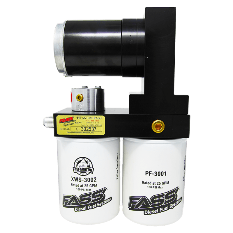 FASS TITANIUM SIGNATURE SERIES DIESEL FUEL LIFT PUMP 100GPH DODGE CUMMINS 5.9L AND 6.7L 1998.5-2004.5 (TS D07 100G)