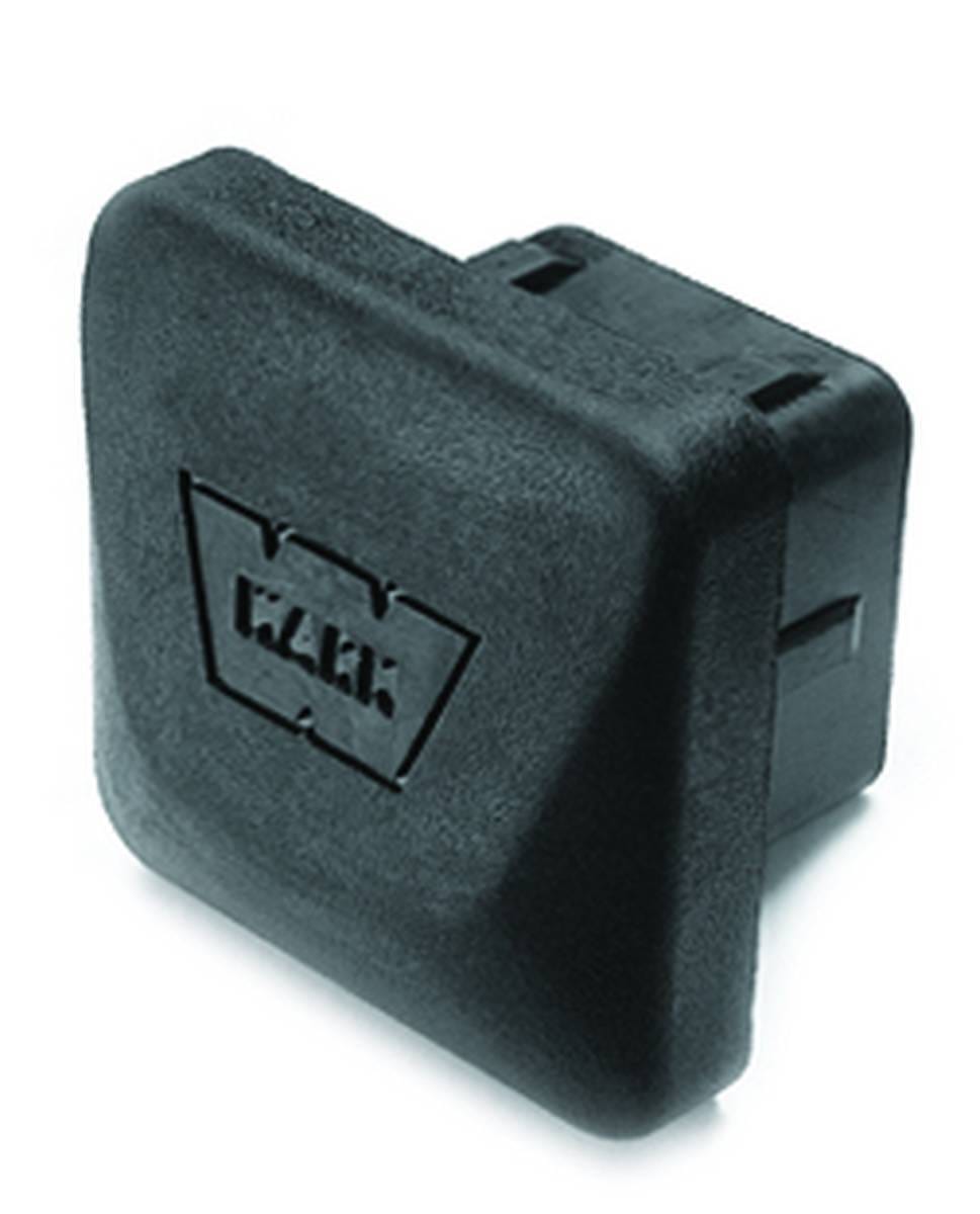 Warn Fits 2 Inch Receiver; Square; Black; Rubber 37509
