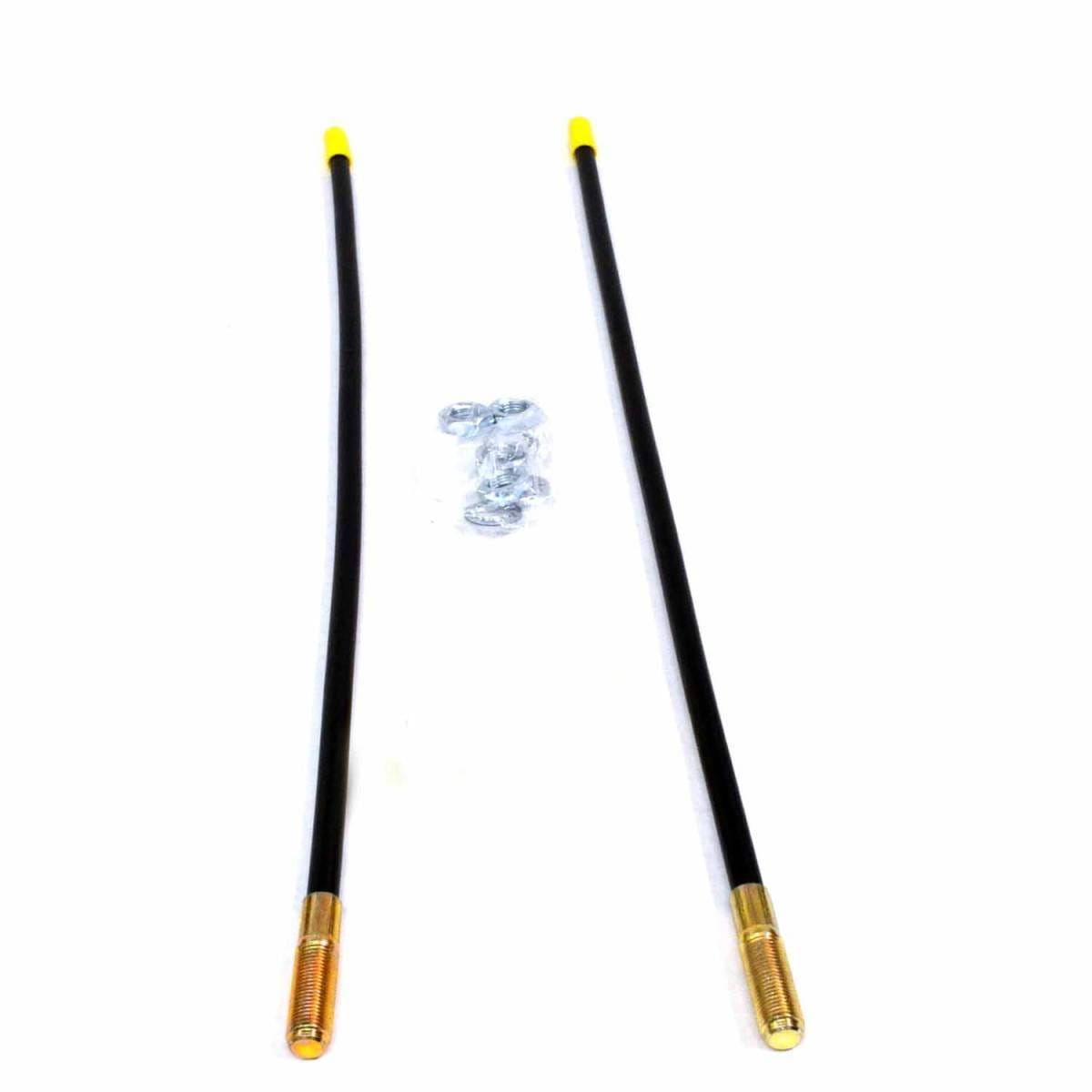 Warn Fits All Warn Plows; 2 Foot Height; Red Tip; Set of 2 67679
