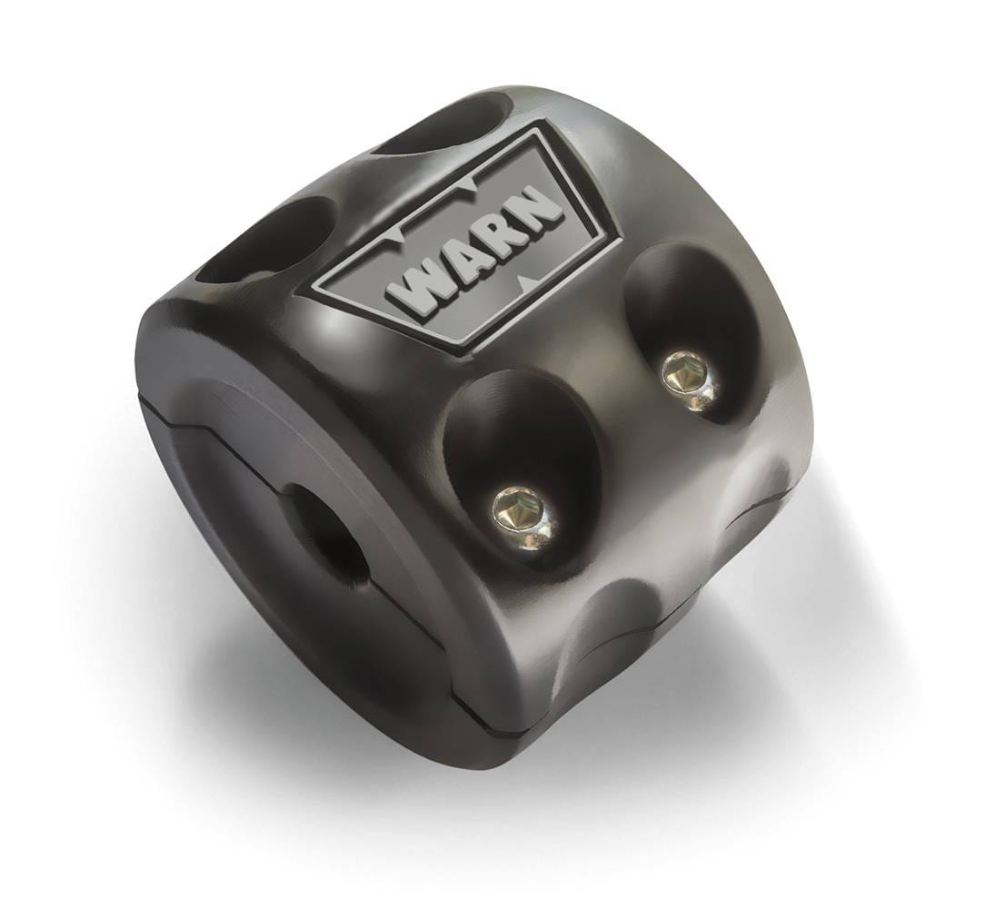 Warn 2.56 Inch Diameter; Split Design; Black; Rubber 99944