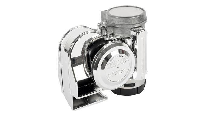 HornBlasters Dual-Tone Motorcycle Horn - Partial Chrome Cover EH-CYCLEC-NOCOVER