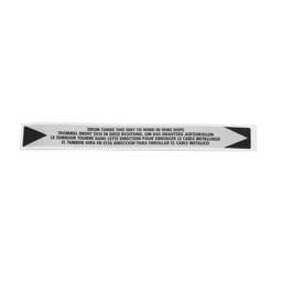Warn Drum Rotation Label 98391
