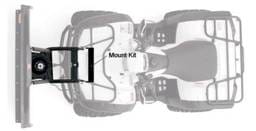 Warn Front Kit Black Includes Mounting Bracket and Hardware 95160