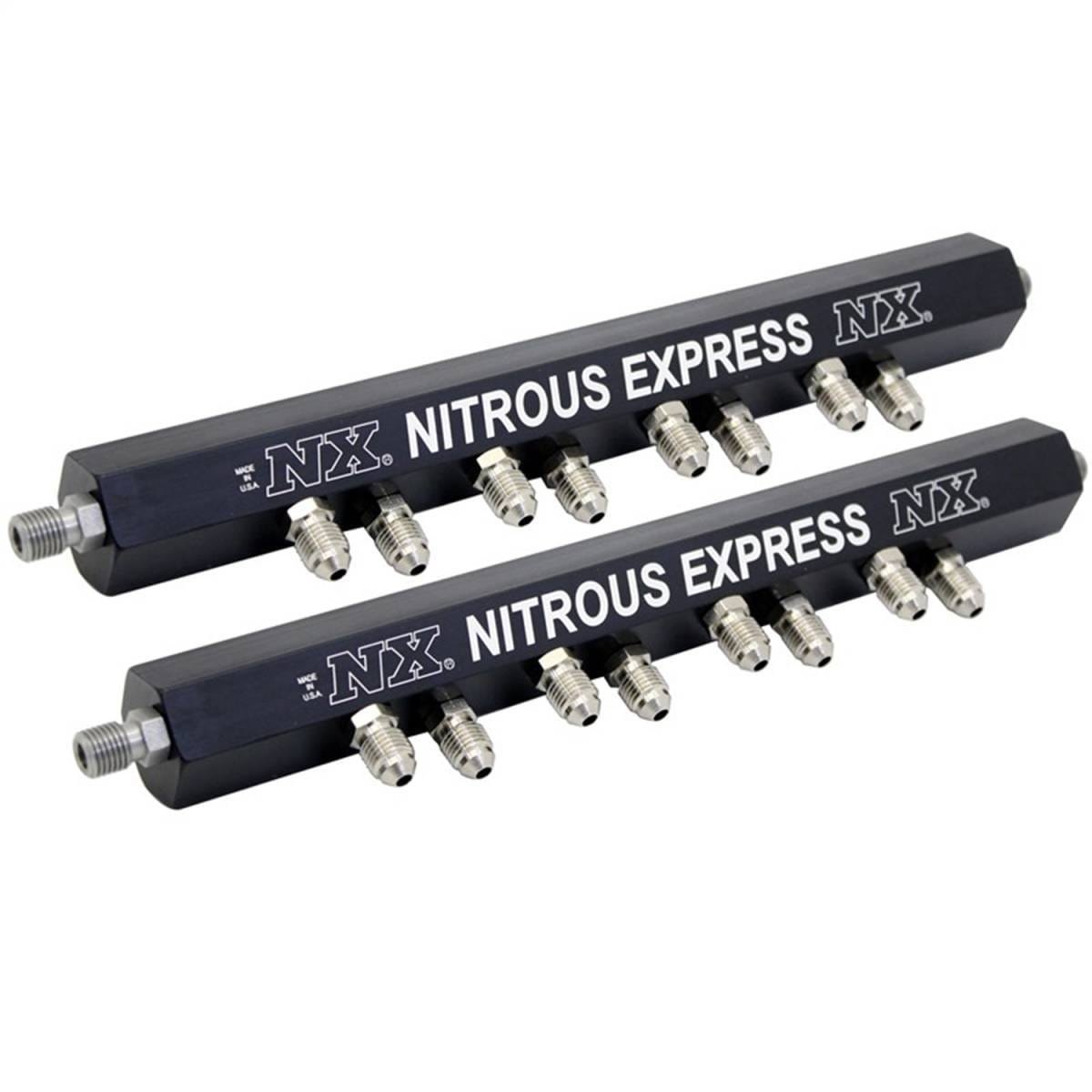 Nitrous Express DISTRIBUTION RAIL KIT (SINGLE HOLE RAILS) 90001