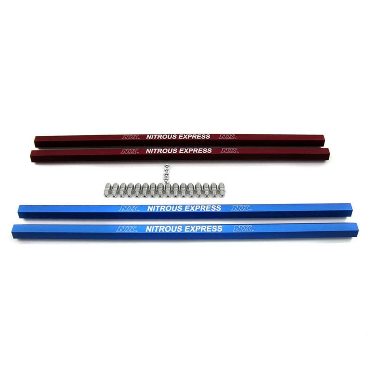 Nitrous Express DISTRIBUTION RAIL KIT (DOUBLE HOLE RAILS) 90002