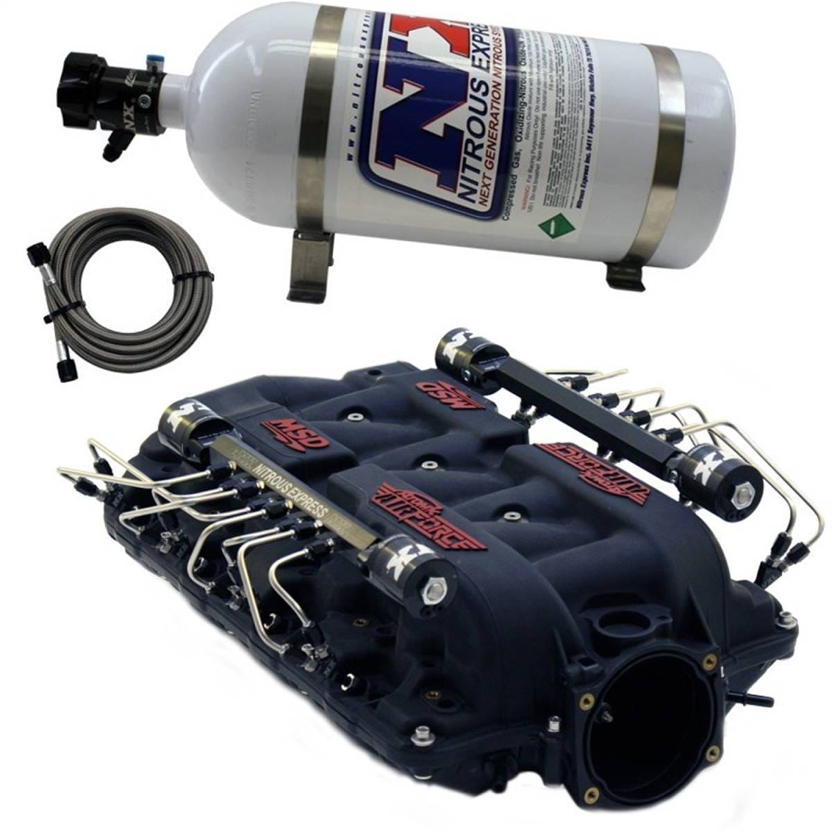 Nitrous Express MSD AIRFORCE MANIFOLD FOR LS7 HEADS W/SHARK DIRECT PORT INTAKE025